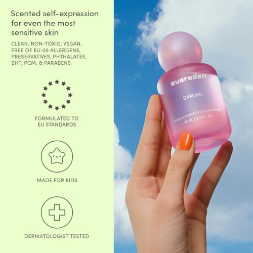 Evereden Fragrance Hair and Body Mist - Darling: Clean and Vegan Collectible Hair and Body Spray for Teen Girls - Amplify Your Self Expression with Iconic Scents in Aesthetic Bottles