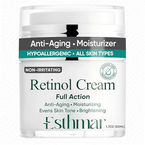 Retinol Face & Neck Cream ? Anti-Aging Night Moisturizer with Hyaluronic Acid, Vitamin E & Aloe Vera ? Reduces Wrinkles, Fine Lines & Dark Spots, Hydrating for All Skin Types