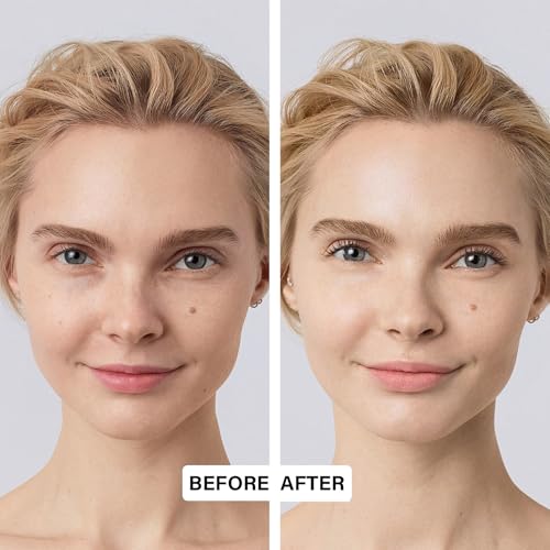 2PCS Mushroom Head Air Cushion CC Cream, Moisturizing Lasting Oil Control BB Cream for All Skin Types, Full Coverage Concealer Liquid Foundation Face Makeup Set with Foundation Brush & Makeup Sponge A
