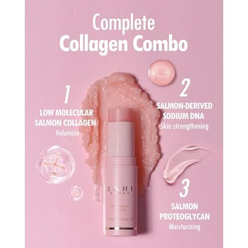 KAHI Wrinkle Bounce Multi Balm Stick | PDRN Collagen Wrinkle Stick | Korean Skin Care |All-in-One Hydrating Lip Balm Eye Cream Neck Cream Make Up Base & Face Mist Moisture Balm