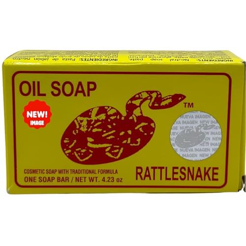 Jabon de aceite de vibora de cascabel (140g) jabon para la cara y todo el cuerpo- Ayuda a eliminar el acne y pa?o/Rattlesnake soap (4.93 (1)