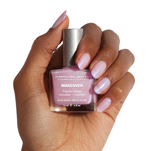 Dermelect Makeover Ridge Filler - Award-Winning Nail Treatment, Strengthens, Moisturizes, Conceals Imperfections, Keratin & Peptide Enriched, For Healthy, Smooth Nails