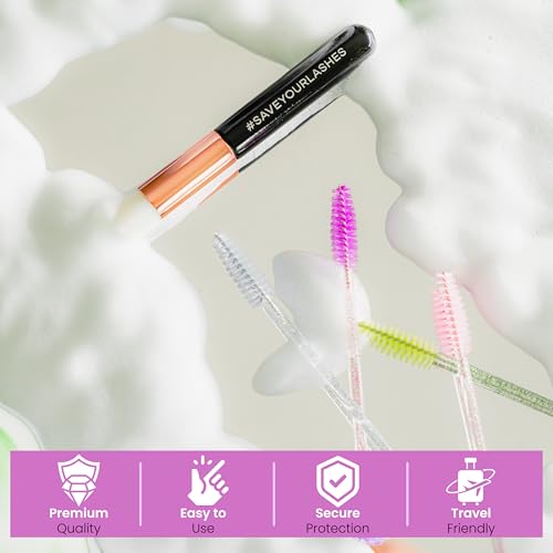 Lash Extension Care Kit | Lash Cleaning Kit | Lash Extension Supplies | Lash Shampoo Kit | Eyelash Sleeping Mask for Extensions | Lash Fan | Lash Bath Kit | Eyelash Shampoo