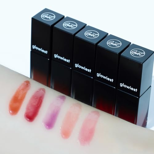 glowiest EFFORTLESS Glow Lip Oil 003 BERRY: Hydrating, Nourishing, Plumping | Non-Sticky Lip Gloss, Sheer, Lip Camellia Oil - 0.17oz (5ml)