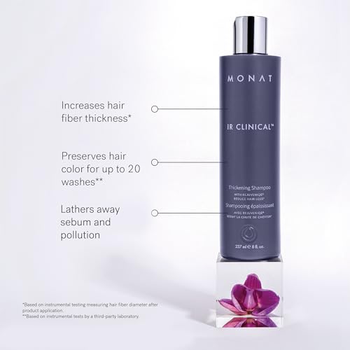 MONAT IR Clinical System ? Complete Hair Care Restoration Kit with Thickening Shampoo, Conditioner & Thinning Defense Serum ? Strengthens, Protects, & Revives Hair for Thicker, Fuller-Looking Results