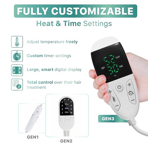High-Power Hair Steamer Cap for Natural Hair ? Deep Conditioning, Easy to Use, Adjustable Heat & Timer, at-Home Salon Treatment for Black Hair Care, Moisture & Repair Treatment for Healthy Hair