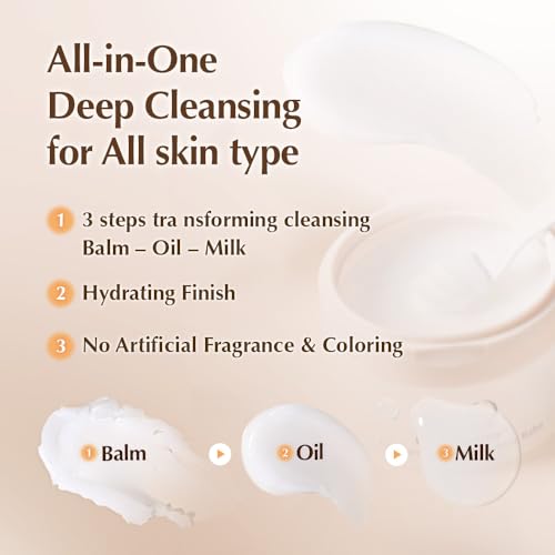 UIQ Biome Barrier Collagen Firming Cleansing Balm ? Deep Pore & Makeup Cleansing Balm for Blackheads, Whiteheads, Waterproof Makeup, 3.38 fl oz
