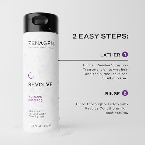 ZENAGEN Revolve Women's Trio Kit | Shampoo + Conditioner + Densifying for Fine & Visibly Thinning Hair, Supports Hair Strength & Growth, 1 ea