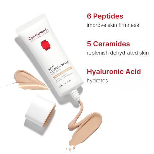 Cell Fusion C Skin Blemish Balm No.23 Signature Beige - Light/Medium with Neutral Undertone, 24h Coverage with Natural Finish, Tinted Moisutrizer for Face, 1.35 fl.oz.