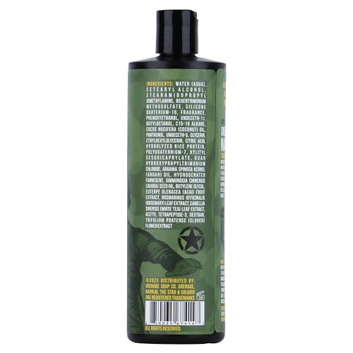 ONE MAN ARMY Men's Napalm Shampoo and Conditioner Set for Fuller, Thicker Looking Hair, Volumizing Product for Fine, Thinning Hair, Gift for Him, American Made, 16oz 2 Pack