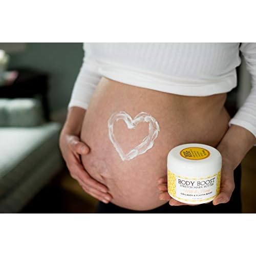 Body Boost Milk & Honey Stretch Mark Butter- Safe for Pregnancy and Nursing- Repair Stretch Marks and Scars- Paraben, Phenoxyethanol Free