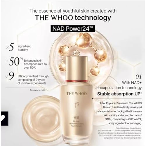 THE WHOO Bichup Ultimate Recovery Youth Serum Special SET. Excellent at The Improvement Efficacy of Skin Barrier, Skin Revitalizing, Moisturizing, Anti-Aging. Made in Korea
