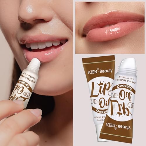 AZEN 60 Pack Lip Gloss Set, Clear Lip Gloss Bulk, Lip Oil for Dry Cracked Lips Moisturizing Hydrating Nourishing with Vitamin E