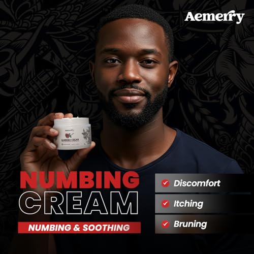 Tattoo Numbing CreamMaximum Strength: Numbing Cream for Tattoos, Extra Strength Numbing Cream - Up to 6 Hours Numbness for Multi-Purpose Use (White)