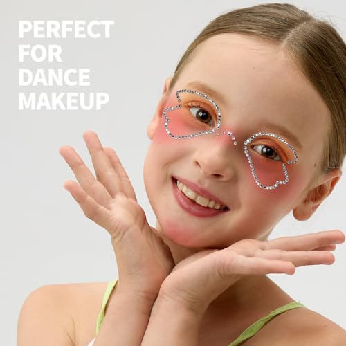 Teenitor 2662 Pcs Hair Gems Hair Pearls Face Gems, 12 Sheets Self Adhesive Face and Hair Jewels Bling Hair Accessories, Hair Face Jewels 3/4/5/6/8mm Hair Pearls Gems Stick on for Hair, Face, Crafts