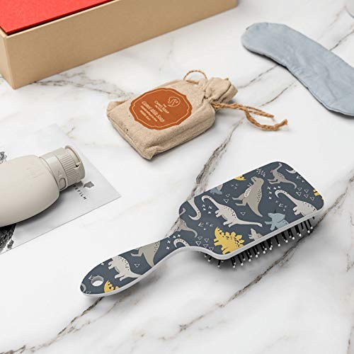 Dinosaur Cute Boys Anti-Static Toddler Comb Hair Brush with Air Cushion Detangler for Adults & Kids