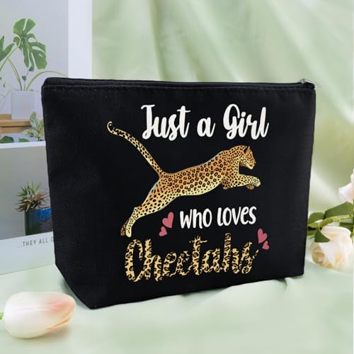 Cheetah Makeup Bag Cheetah Print Gifts for Women Girls Daughter Sister Bestie Cosmetic Bag Small Makeup Pouch