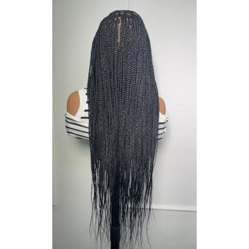 ADA C-Cut Braided Wig for Black Women Glueless Mid-Back Length Black