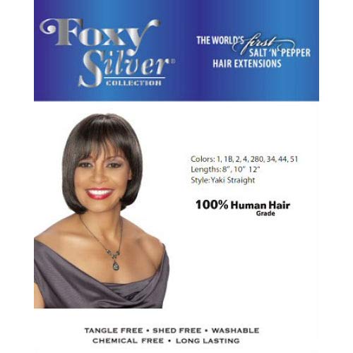 FOXY SALON WEAVE - STRAIGHT08 (Foxy Silver - Weave) - Human Hair Weave in 280