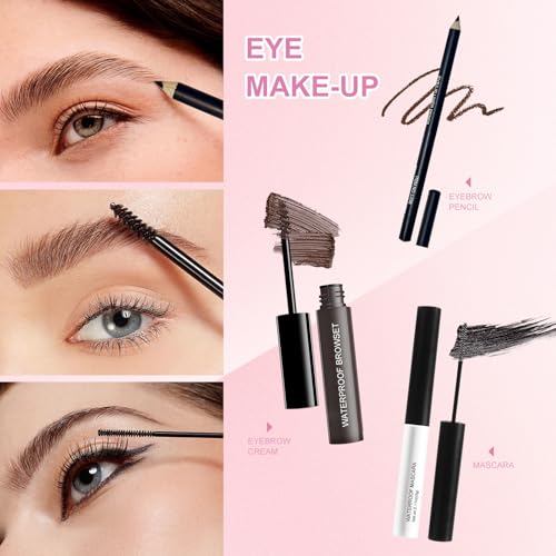 Makeup Set Full Kit for Girls Teens Women, Beginner Makeup Kit, 54 Color Eyeshadow Palette, Mascara, Lip Gloss, Foundation, Concealer, Makeup Brushes Set, All-in-One Makeup Kit