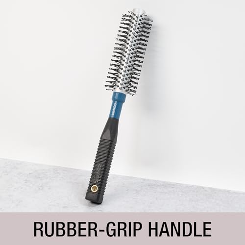 Conair Style & Volumize Metal Round hair brush - Blow Drying brush - Hairbrush for Short Hair Length - Color at random -1 Count