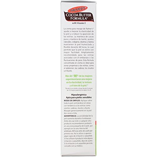 Palmer's Cocoa Butter Formula Massage Cream for Stretch Marks and Pregnancy Skin Care, 4.4 Ounces (Pack of 2)