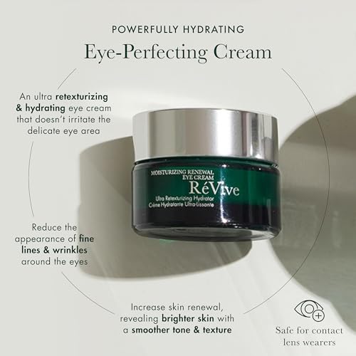 R?Vive Renewal Under Eye Cream - Retexturizing Eye Cream for Wrinkles - Helps to Reduce Crow's Feet and Improve Skin Texture & Moisturization - Suitable for All Skin Types (0.5 oz)