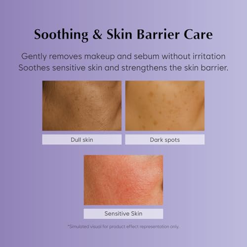 MIDHA Gentle Cleansing Oil with black rice & peptides,5.07fl.oz/150ml,Deep cleansing, Skin barrier support, Nourishing cleansing oil, Gentle Daily Cleanser, Moisture-locking cleanser