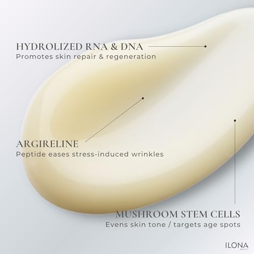 ILONA Bottom Lines Face | Brightening and Collagen Regenerating Serum for Deep Wrinkle Reduction | Powered by SR+ Retinol with RNA/DNA, Peptides, Hydrolyzed Proteins & Vitamin C | 1.0 oz