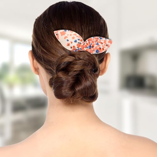 4 Pcs Deft Hair Bun Maker French Twist Rabbit Ear Bun Twister Hair Bun Maker Twist Bun Hair Band Donut Quick Twister Deft Hair Bun Makers for Women & Girls Hair Styling Accessories