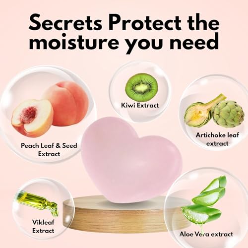 Pelican Soap Natural Bar Soap with Citric Acid, Aloe Extract & Jojoba Seed Oil, Exfoliating Bar Soap for Women & Men, Dead Skin Removal & Pore Firming, Japanese Skincare Peach Scent, 2.8 oz 3 EA
