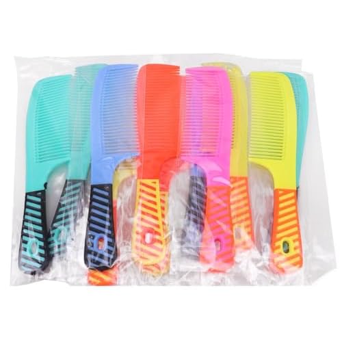 Disposable Combs in Bulk - Widen Individually Wrapped Sturdy Hair Combs for Women, Men & Homeless - 100 Pack (Colorful) for Hotel, Shelter, Nursing Home, Charity & Church