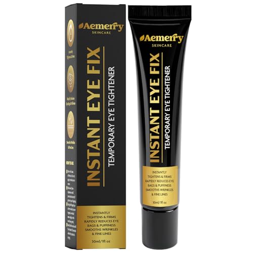 Temporary Instant Eye Tightener Cream: Instantly Reduce Puffiness, Under-Eye Bags, Deep Wrinkles, Fine Lines ? Anti-Aging Formula, Temporarily Firms, Lifts & Smooths Under Eye & Face Area. 1 oz