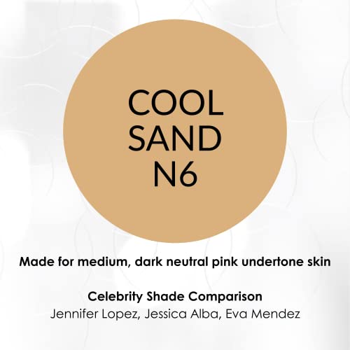 NV BB Perfecting Mist Foundation Buildable Coverage Professional Airbrush Makeup with Plant-based Stem Cell Polypeptides, Vitamins A, D, E and Aloe, 1.5 ounces, Cool Sand