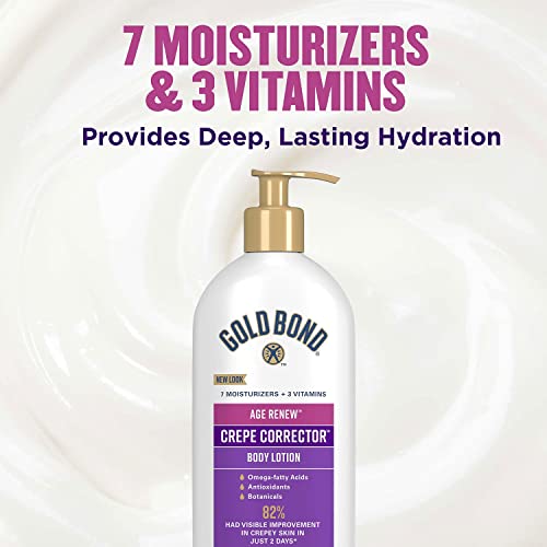 Gold Bond Age Renew Crepe Corrector Body Lotion, Replenishing & Smoothing Formula 26 OZ (2 13 OZ bottles)