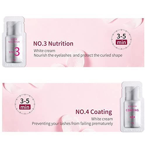 2025 Upgraded Fast Perm Lash Lift Kit Eyelash Perm Kit Eyelash Coating Lotion (Quantity: 10 Packs)