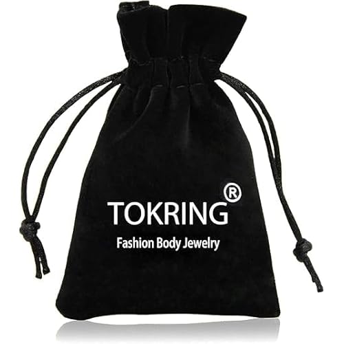TOKRING Nose Piercing Kit - 2 Packs Self Piercing Gun with Studs & Rings, Disposable Safety Nose Piercing Gun Kit