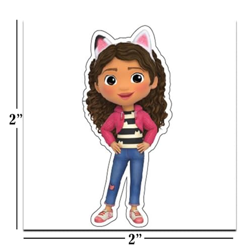 Gabby's Dollhouse Tattoos Party Favors Bundle ~ 72 Perforated Individual 2" x 2" Gabby's Dollhouse Temporary Tattoos for Kids Boys Girls (Gabby's Dollhouse Party Supplies)