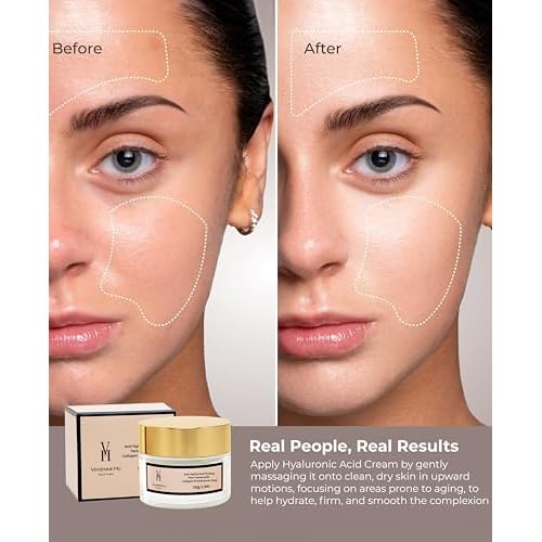 Anti-Aging and Firming Face Cream with Collagen and Hyaluronic Acid(50g/1.8oz)