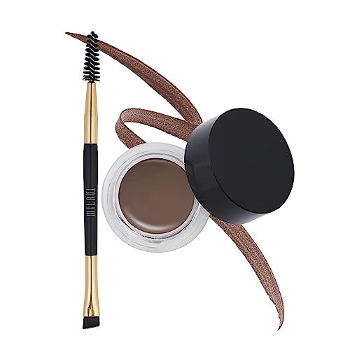 Milani Stay Put Brow Color - Dark Brown (0.09 Ounce) Vegan, Cruelty-Free Eyebrow Color that Fills and Shapes Brows¡¦