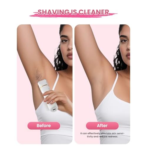Bikini Trimmer for Women - 5 in 1 Electric Razors for Ladys Pubic Facial Nose Body Leg Hair Removal, Waterproof Electric Shaver for Women Private Area Sensitive Skin, Personal Hair Trimmer