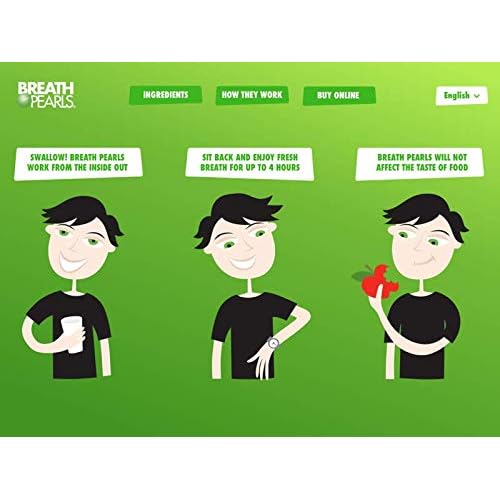 Breath Pearls Original 150 Softgels x 6 Pack (900 Softgels) - Freshens Bad Breath Mints