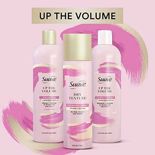 Suave+ Pink Up The Volume Volumizing Conditioner For Volumized Hair Volumizing Volume Conditioner With Amino Acid Complex 16.5oz