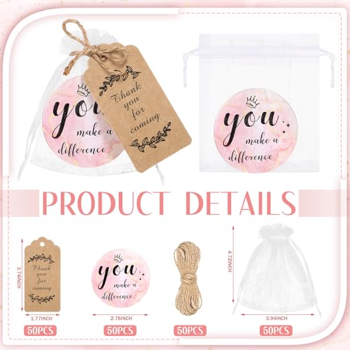 Tradder 50 Sets Compact Mirrors Bulk Women Gifts Inspirational Appreciation Employee Quinceanera Gifts Small Purse Pocket Makeup Mirrors for Mother's Day Coworker Nurse Bridal Souvenir Bag(Rose Gold)