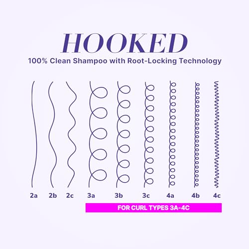 COLOR WOW Curl Wow Hooked 100% Clean Shampoo with Root-Locking Technology ? Rich-lathering, sulfate-free formula leaves no residues + helps anchor hair to stop shedding