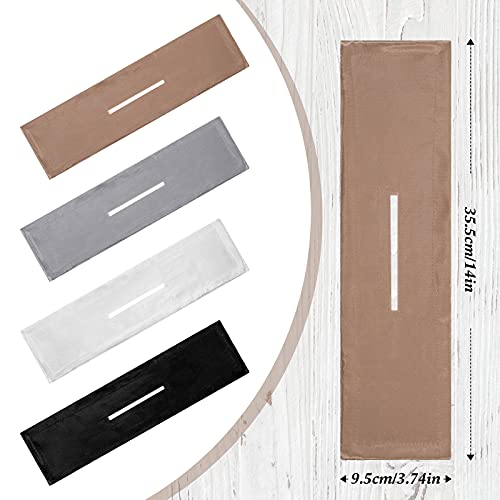 4 Pieces Deft Hair Bun Maker Doughnut Hair Bun French Hairstyle(Black, Khaki, White, Gray)