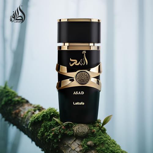 Lattafa Perfumes Asad for Unisex Eau de Parfum Spray, 3.4 Ounce