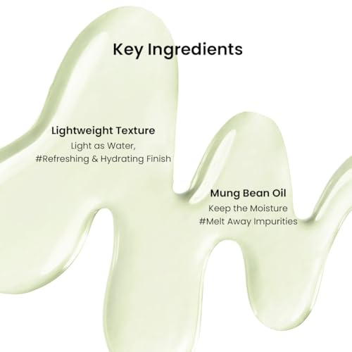 beplain Mung Bean Cleansing Oil(6.76fl.oz/200ml)| Fragrance-Free | Non-Comedogenic Tested| Makeup Blackhead Remover & Deep Pore Cleanser| Suitable for Sensitive Skin| Double Cleansing Korean Skincare