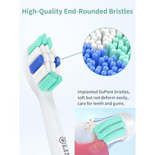 Replacement Brush Heads for Philips Sonicare Toothbrush Handles Toothbrush Heads for Sonicare (Pack of 8)