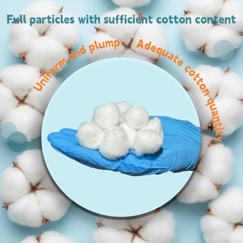 Sterile Wound Care Cotton Balls - 100% Cotton, Ideal for Medical Use & Home Care, Individually Packaged, 20 Pack